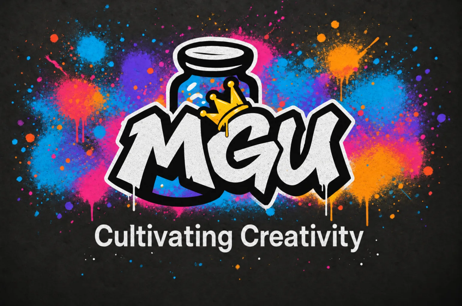 MGU graffiti drip logo — Cultivating Creativity