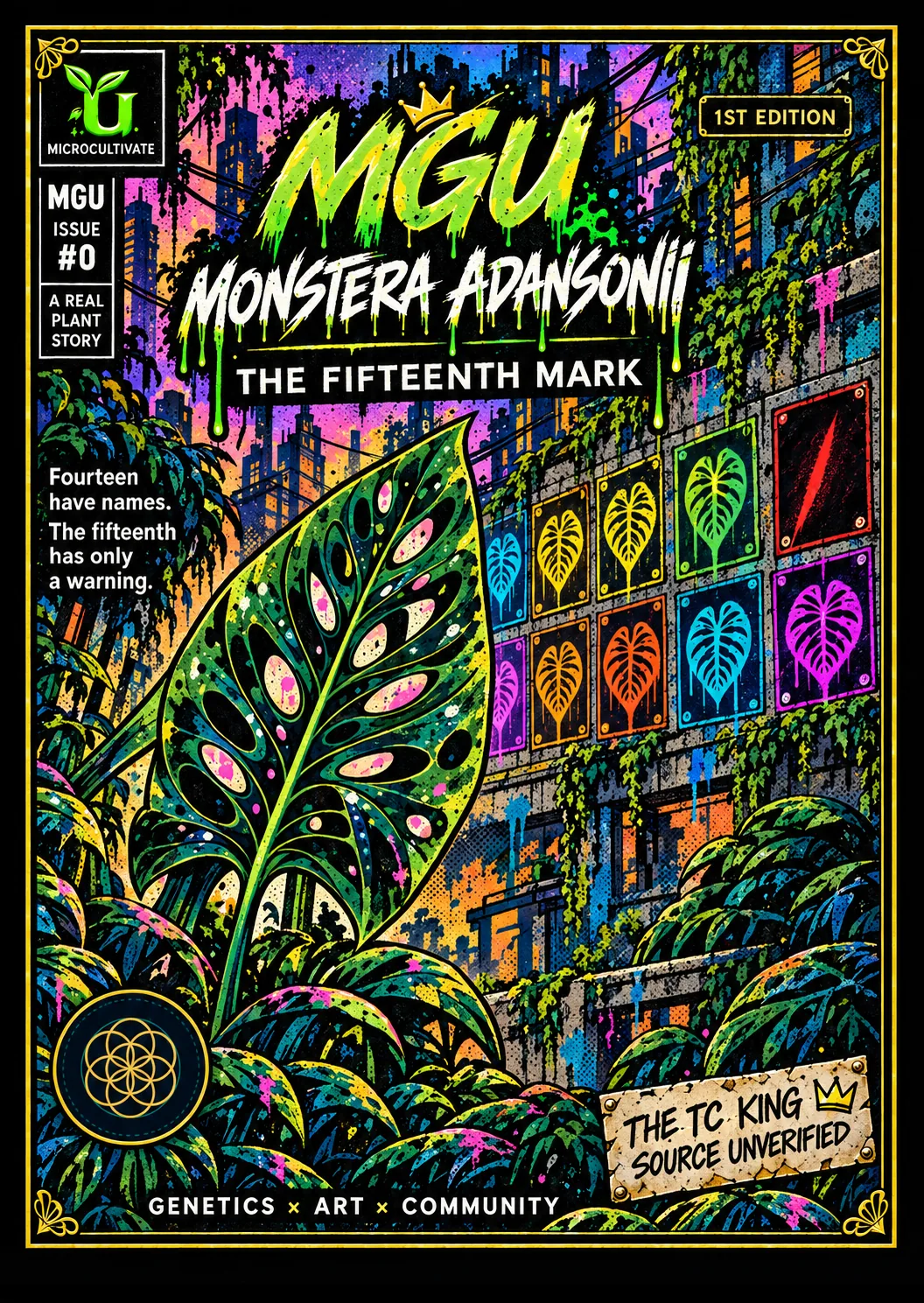 MGU Issue #0 — Monstera adansonii, The Fifteenth Mark, first edition cover