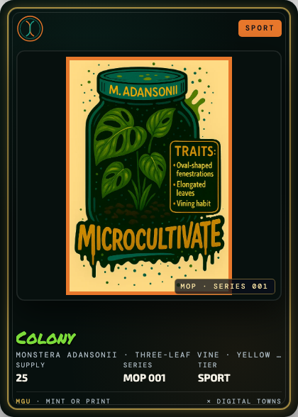 Colony card