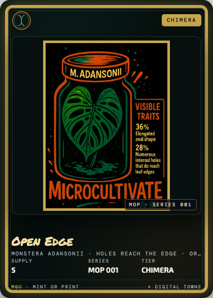 Open edge card